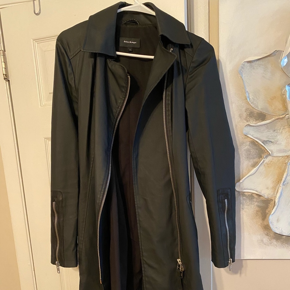 Mackage Estella Trench Coat black size S